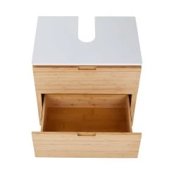 Waschbeckenunterschrank Mit Schublade WHITE SANDS In Natur-Weiß -Zuhause Dekoration Store butlers waschbeckenunterschrank mit schublade white sands in natur weiss 11