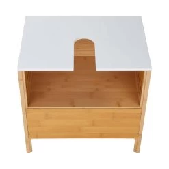 Waschbeckenunterschrank Mit Schublade WHITE SANDS In Natur-Weiß -Zuhause Dekoration Store butlers waschbeckenunterschrank mit schublade white sands in natur weiss 8