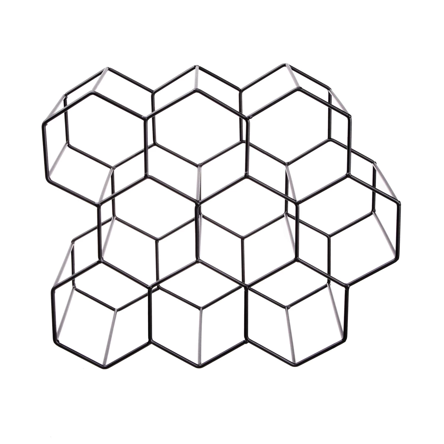 Weinregal Für 9 Flaschen L 36 X H 30cm CUBICLE In Schwarz 5 Weinregal Für 9 Flaschen L 36 X H 30cm CUBICLE In Schwarz – Bild 3