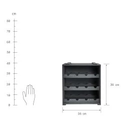 Weinregal VINOTHEK In Hellgrau -Zuhause Dekoration Store butlers weinregal vinothek in hellgrau 3