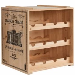 Weinregal VINOTHEK In Natur -Zuhause Dekoration Store butlers weinregal vinothek in natur 2