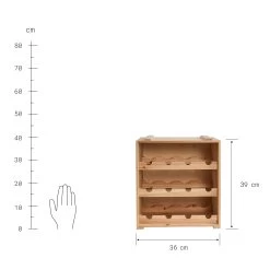 Weinregal VINOTHEK In Natur -Zuhause Dekoration Store butlers weinregal vinothek in natur 3