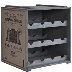 Weinregal VINOTHEK In Taupe -Zuhause Dekoration Store butlers weinregal vinothek in taupe 2