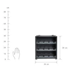 Weinregal VINOTHEK In Taupe -Zuhause Dekoration Store butlers weinregal vinothek in taupe 3